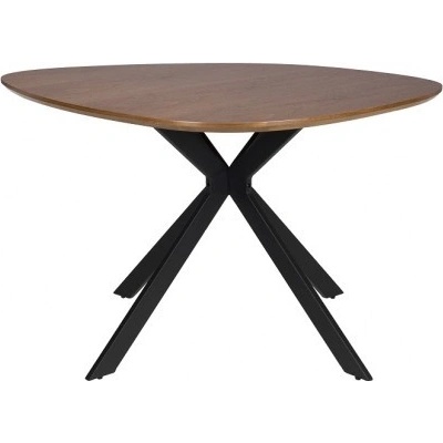 White Label Living Jídelní stůl kulatý CHASE 110 cm hnědý 2100181