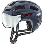 uvex Каска за велосипед Uvex Finale Visor Vario Bike helmet - Deep Space Matt / FM Blue - размер 56-61 cm (851-0856-0312)