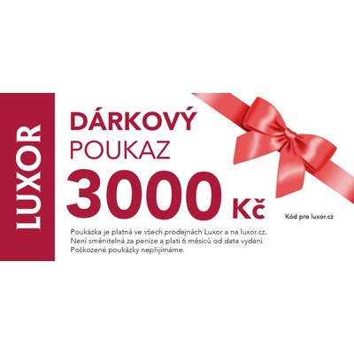 Luxor Elektronický dárkový poukaz 3000 Kč - Slavnostní