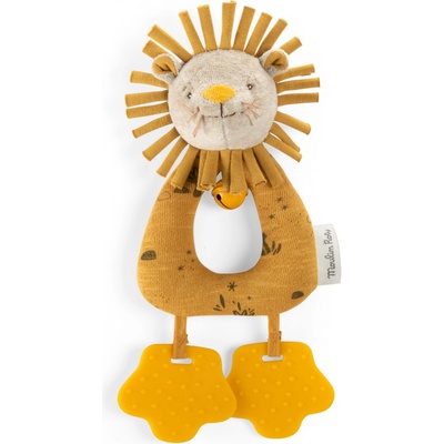 MOULIN ROTY Plyšová hrkálka levíček