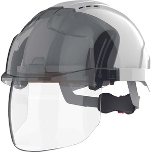 ČERVA EXPORT IMPORT a. s JSP EVO VISTA Shield M/Peak WR / Предпазна каска с вградена защита за очите и лицето - бяла (0601014380999)