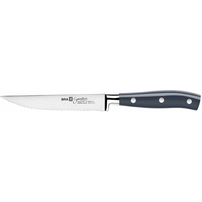 BRA Nôž steakový 12 cm SIGNATURE, rukoväť šedá