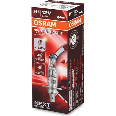 Osram Night Breaker Laser 64150NL H1 P14,5s 12V 55W