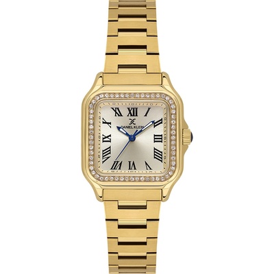 Daniel Klein DK. 1.14040-2 Дамски часовник Златист-Златист циферблат, Верижка от неръждаема стомана