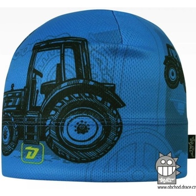Dráče čepice Bruno vzor 126 modrá Traktor