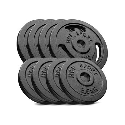 Hop-Sport Sada liatinových závaží 30kg - 4x5, 4x2.5 - 31mm