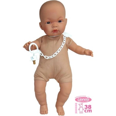 Llorens 389P JOEL & JOELLE - реалистична бебешка кукла със звуци и меко текстилно тяло