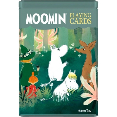 Barbo Toys Moomin Playing Cards Tin Forest