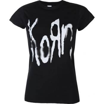 HYBRIS Дамска тениска Korn - Glitch Logo - Black - HYBRIS - PS-5-KORN001-H93-15-BK