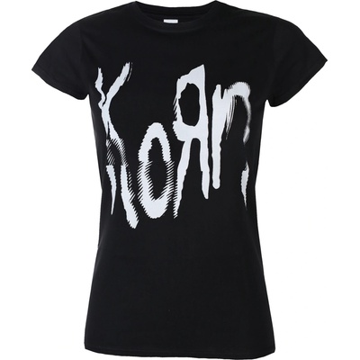 HYBRIS Дамска тениска Korn - Glitch Logo - Black - HYBRIS - PS-5-KORN001-H93-15-BK