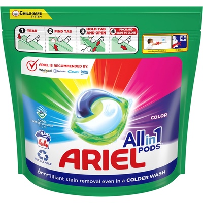 Ariel All in1 Color pracie kapsuly na farebnú bielizeň 44 PD