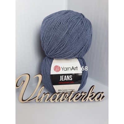 YarnArt Jeans 68 tmavá jeans