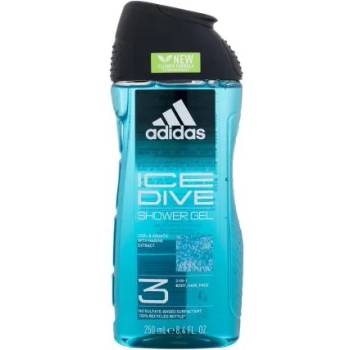 Adidas Ice Dive Shower Gel 3-In-1 New Cleaner Formula освежаващ душ гел 250 ml за мъже