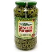 Seville Premium zelené olivy krájené 935g