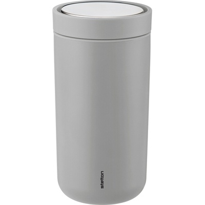 Stelton Термочаша To-Go Click с двойни стени от стомана 200 мл матово светлосива (675-13)