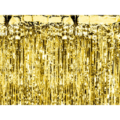 Party Deco Zlatý party závěs 90 x 250 cm – Zboží Dáma