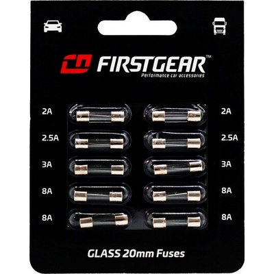 Sada skleněných trubičkových pojistek 5x20 mm – 2A až 8A