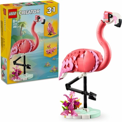 LEGO® Creator 31170 Divoké zvieratá: Ružový plameniak