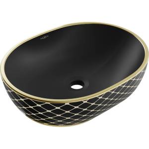 Mexen Viki 48x35 cm matt black/gold (21054879)
