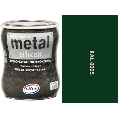 VITEX HEAVY METAL SILIKON - ALKYDOVÁ FARBA NA KOV RAL 6005 MECHOVO ZELENÁ 2,25L 0422