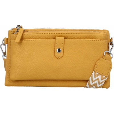 Stylová malá crossbody kabelka Perlla žlutá