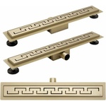 Rea Комплект душ канал с капак 90 см Rea Greek Gold (5902557352272)