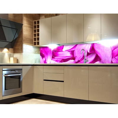 Dimex KI180-055 Samolepící fototapeta do kuchyně Violet Petals rozměry 180 x 60 cm