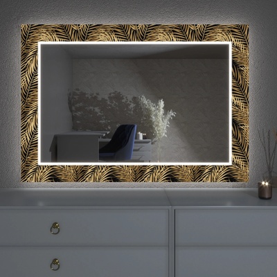 Artalo LED zrcadlo s dekorem D2 50 x 50 cm