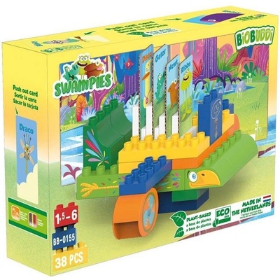 BiOBUDDi Конструктор, BioBuddi, Swampies, Речен самолет, 38 части (BB0155)