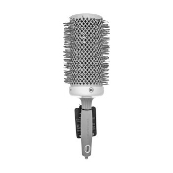 Olivia Garden Expert Blowout Speed Round Brush Wavy Bristles White & Grey 65 mm четка за коса