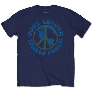 John Lennon World Peace Navy Blue M Риза (JLTS16MN02)