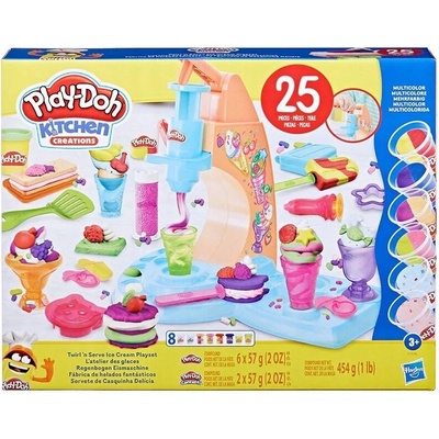 Play-Doh plastelína sada zmrzlináreň + 8 túb + 25 doplnkov F7378
