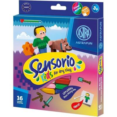 ASTRA Ľahká plastická hmota Sensorio Kids PIXEL 16 farieb