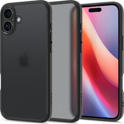 Spigen Ultra Hybrid puzdro pre iPhone 16 – matná čierna Frost Black