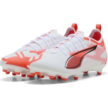 Image 1 of PUMA Юношески футболни бутонки Puma Ultra Pro Junior Firm Ground Football Boots - White/Red