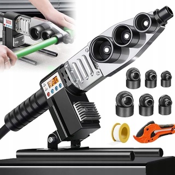 GEKO G81034 ZVÁRAČKA plastových rúr PVC 16-63 mm 230V LCD 1500W