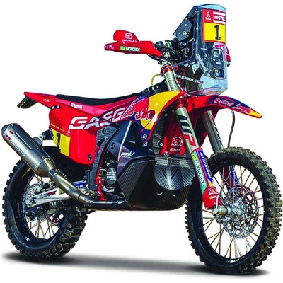 Bburago Cycle Red Bull KTM Rally GasGas RX450F Dakar 2023 1:18