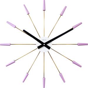 NeXtime Стенен часовник Plug Inn лавандулов (2610LA)