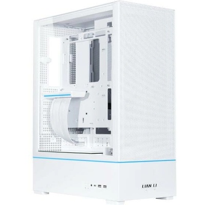 Кутия Lian-Li SUP01W Mid-Tower, Tempered Glass, Бяло (G99.SUP01W.00)