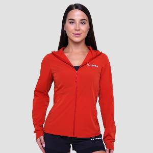 GymBeam Дамско яке за бягане Pulse Running Jacket Orange M