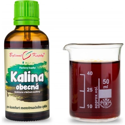 Bylinné kapky Kalina obyčajná bylinné kvapky tinktúra 50 ml
