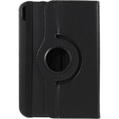 Кожен калъф за iPad mini (6th Gen) с въртяща поставка - черен
