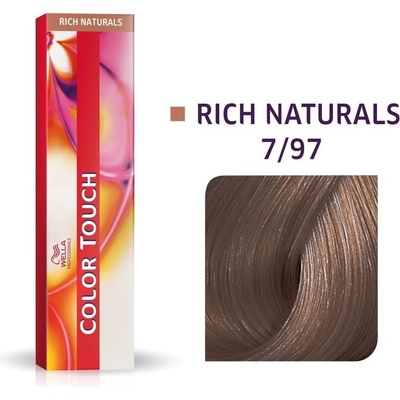 Wella Professionals Color Touch Rich Naturals barva bez amoniaku 7/97 Medium Blonde/Cendre Brown 60 ml