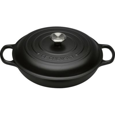 Le Creuset 21180300000430 Hrnec Gourmet Signature nízký 30 cm černý