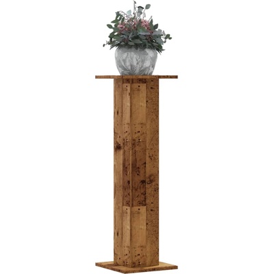 vidaXL Стойки за растения 2 бр старо дърво 30x30x95 см инженерно дърво (3307880)