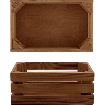 Bisetti BISETTI-Дървена поставка за гастронорм GN1/4 26x15, 7xh10, 5cm ВЕНГЕ (27114T) (0143101)