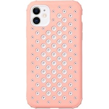 Pouzdro AppleKing ochranné s perforací na odvádění tepla iPhone 12 mini - růžové