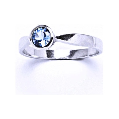 Čištín stříbrný s akvamarinem VR 87