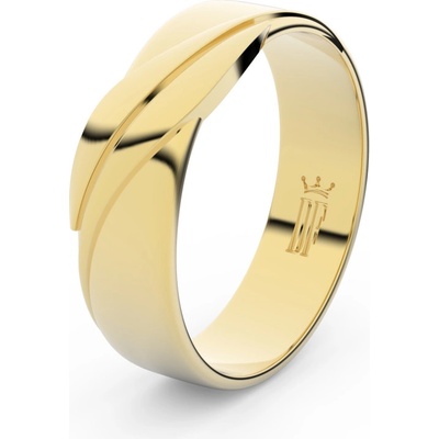 Danfil prsten DLR3040 žluté zlato bez kamene povrch lesk