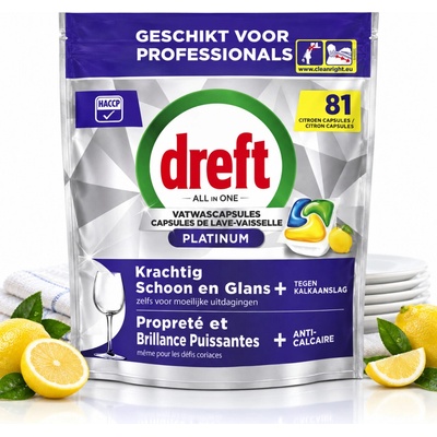 Dreft Platinum tablety do myčky Citron 81 ks – Hledejceny.cz